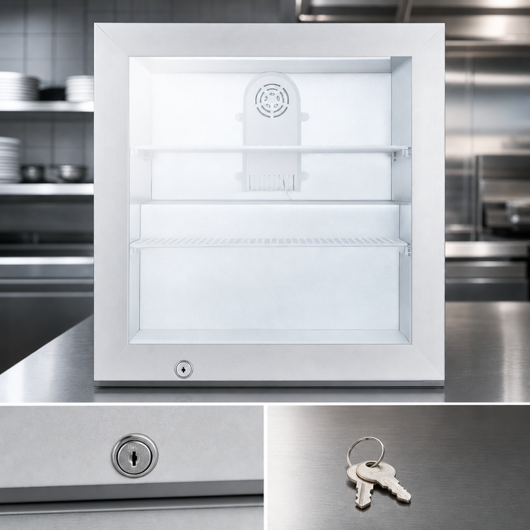 Product image #4 for Summit Commercial Countertop Reach-In Glass Door Freezer Merchandiser, 2 Cu. Ft.