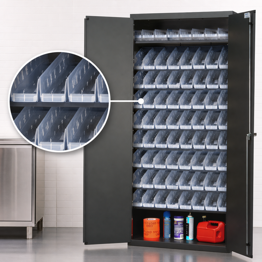 Includes 8 Sloped Shelves