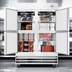Thumbnail image #4 for KoolMore 2-Section Reach-In Freezer, 47 Cu. Ft., Bottom-Mount Self-Contained, Solid Half Doors, Stainless Steel