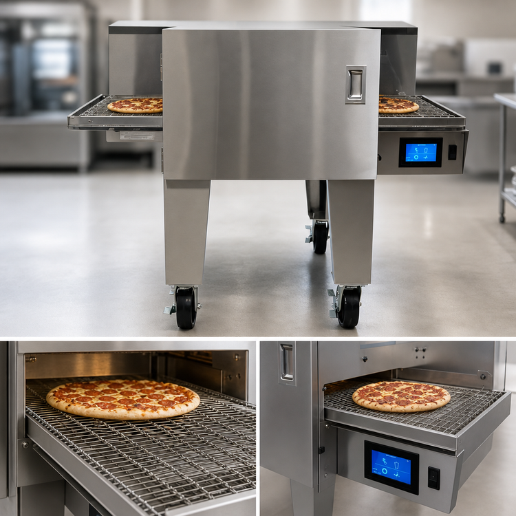 Product image #4 for Lincoln Aperion 24 Series 2424-LUV Ventless Electric Impinger Conveyor Pizza Oven with 24 x 48 Inch Conveyor