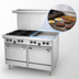 Thumbnail image #4 for Garland US Range U-Series 48-Inch Natural Gas Restaurant Range with 4 Open Burners, 24-Inch Griddle, and 2 Space-Saver Ovens