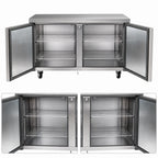 Thumbnail image #4 for Delfield 4464NP 64-Inch Two-Section Refrigerated Worktop Refrigerator, 2 Doors, Self-Contained, Stainless Steel