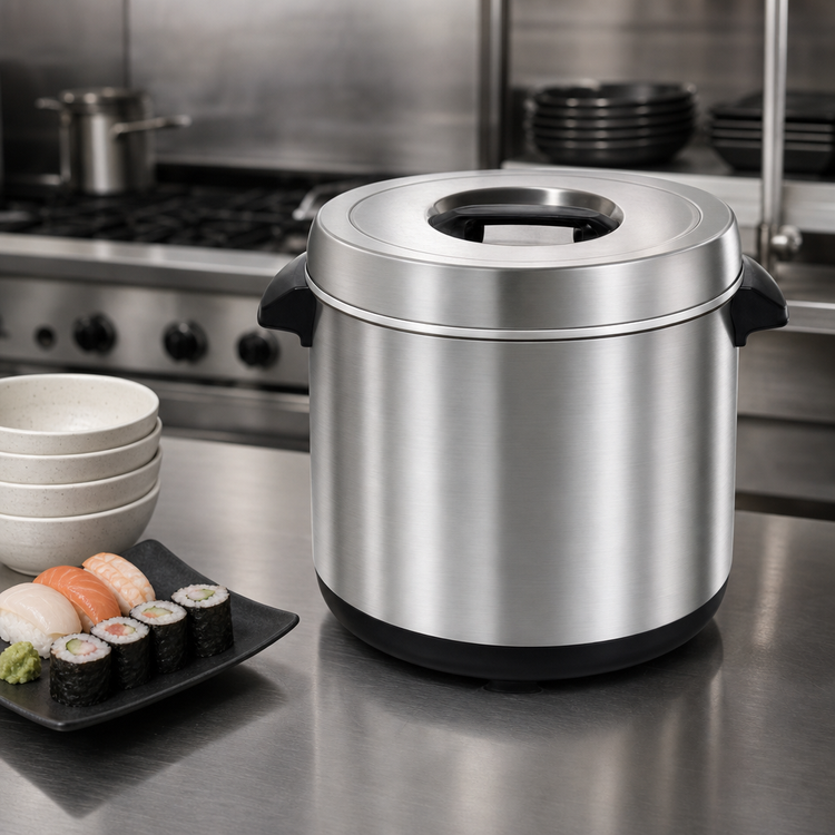 Product image #4 for RiceMaster 18 Quart Stainless Steel Sushi Rice Container