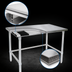 Thumbnail image #4 for John Boos Stallion 84 Inch Wide x 24 Inch Deep Stainless Steel Work Table with Stallion Safety Edge