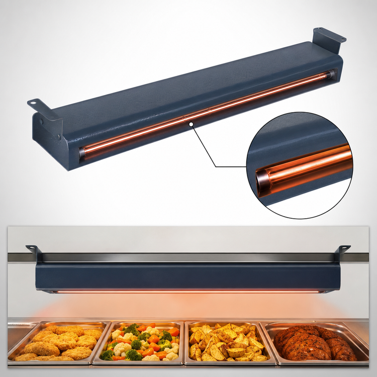 Product image #4 for Hatco Glo-Ray Narrow Single Unlighted Infrared Strip Heater, 66-Inch