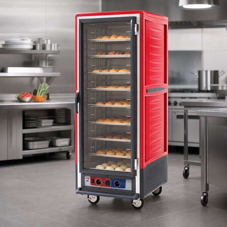 Product image #4 for Metro C5 3 Series Insulation Armour Full-Height Mobile Heated Holding and Proofing Cabinet with Clear Polycarbonate Door and Lip Load Slides