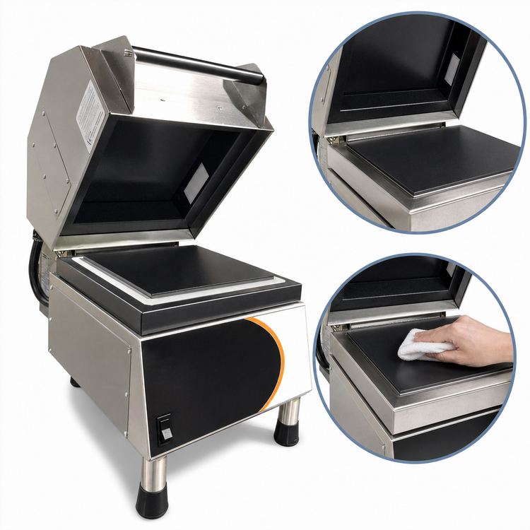 Product image #4 for Nemco PaniniPro Countertop Commercial Sandwich Press with Smooth Top & Bottom Plates, 10.5 in. x 10.5 in., 240V