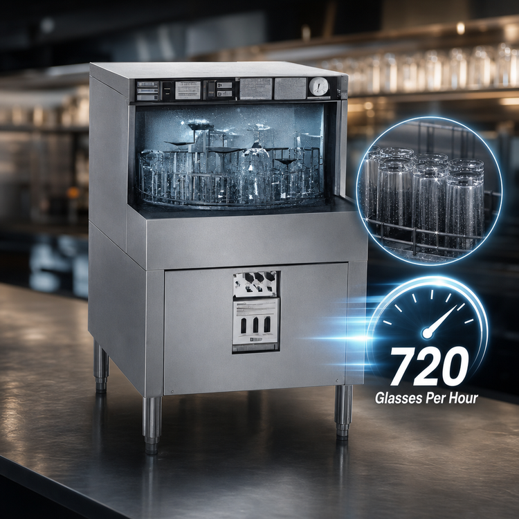 Product image #4 for Perlick PKBR24 24-Inch Batch Rotary Low-Temperature Underbar Glasswasher