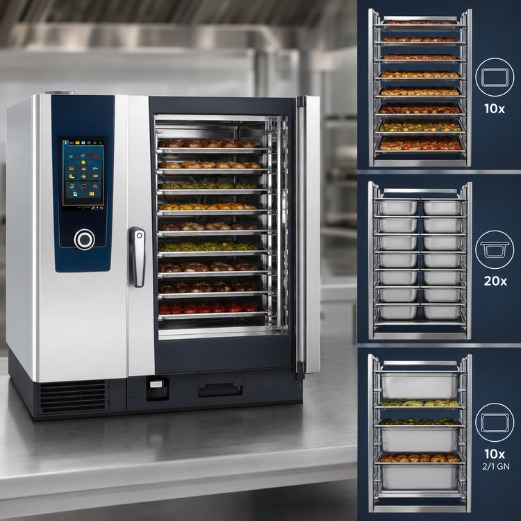 Product image #4 for RATIONAL iCombi Pro 10-Full Size Countertop Natural Gas Combi Oven, 208/240V 1-Phase