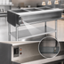 Thumbnail image #4 for Eagle Group SWT3-240 Electric Water Bath Hot Food Table, 48 Inch, 3 Open Wells, Open Cabinet Base