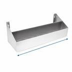 Thumbnail image #4 for John Boos UBSR1-36 36-Inch Single-Tier Keyhole-Mount Stainless Steel Underbar Speed Rail