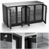 Thumbnail image #4 for Beverage-Air BB48HC-G-PT-B 48-Inch Two-Section Pass-Thru Back Bar Refrigerator with 4 Glass Doors and Stainless Steel Top