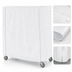 Thumbnail image #4 for Metro Waterproof Vinyl-Nylon Coated Queen Mary & Banquet Cart Cover, 48 x 21 x 74 Inches, White