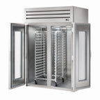 Thumbnail image #4 for True Mfg. - General Foodservice SPEC SERIES STR2RRT-2G-2S-HC 2-Section Roll-Thru Refrigerator, Glass Front & Solid Stainless Steel Rear Doors