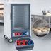 Thumbnail image #4 for Metro C5 1 Series Half-Height Mobile Non-Insulated Proofing Cabinet with Clear Polycarbonate Door and Fixed Wire Slides
