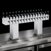 Thumbnail image #4 for Perlick Extra-High Back-to-Back Bridge Tee Countertop Glycol-Cooled Draft Beer Tower, 24 Faucets, Polished Chrome