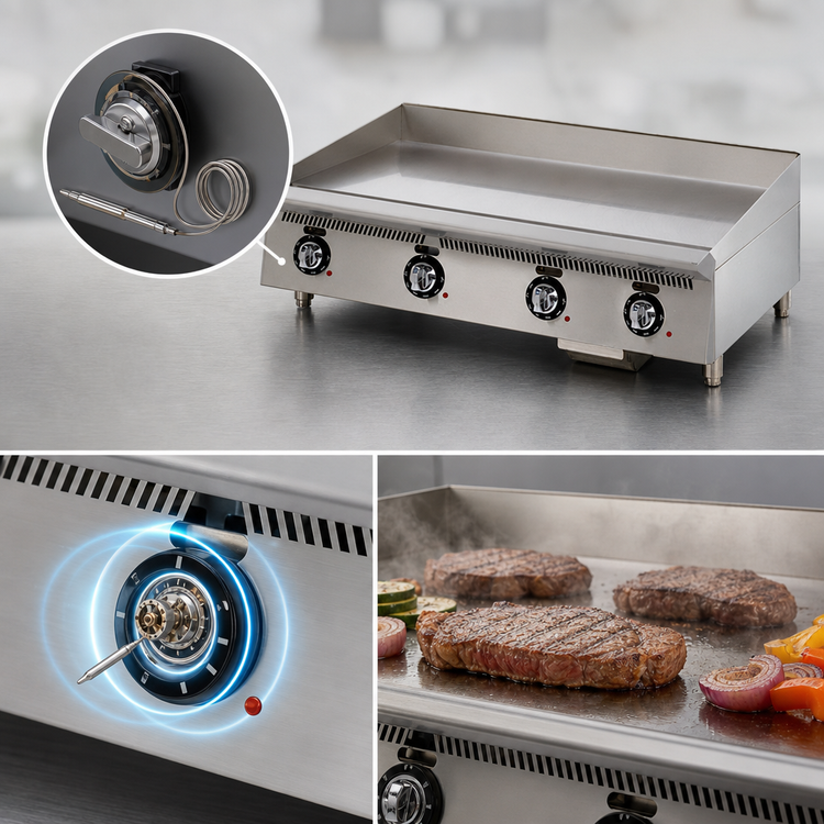 Product image #4 for Star Ultra-Max 48-Inch Countertop Gas Griddle with Mechanical Snap-Action Thermostat and 1-Inch Steel Plate