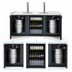 Thumbnail image #4 for True Premier Bar 84-Inch Three-Section Pass-Thru Refrigerated Draft Bar Cooler