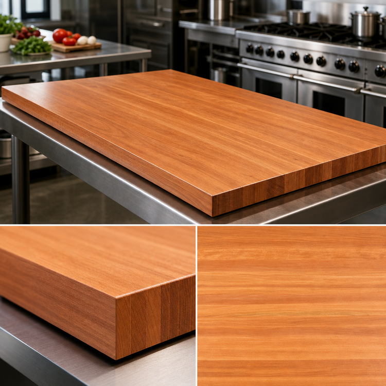 Product image #4 for Boos Block American Cherry Edge Grain Kitchen Countertop, 96 x 42 x 2-1/4 Inch, Varnique Finish