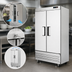 Thumbnail image #4 for Everest Refrigeration Two-Section Reach-In Refrigerator, 39-3/8 Inch Wide, 33.0 Cu. Ft., Bottom-Mounted, Solid Hinged Doors