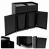 Thumbnail image #4 for Double Underbar Waste Receptacle with Front Swing Doors for Two 36-Gallon Bins, Black