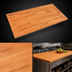 Thumbnail image #4 for John Boos Boos Block 60-Inch x 27-Inch x 1-1/2-Inch Blended Edge Grain American Cherry Kitchen Countertop with Varnique Finish