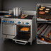 Thumbnail image #4 for Comstock-Castle 48-Inch Gas Range with 4 Open Burners, 24-Inch Char-Broiler, and 2 Space-Saver Ovens
