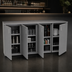 Thumbnail image #4 for Glastender DS80 80-Inch Four-Section Back Bar Dry Storage Cabinet, Non-Refrigerated