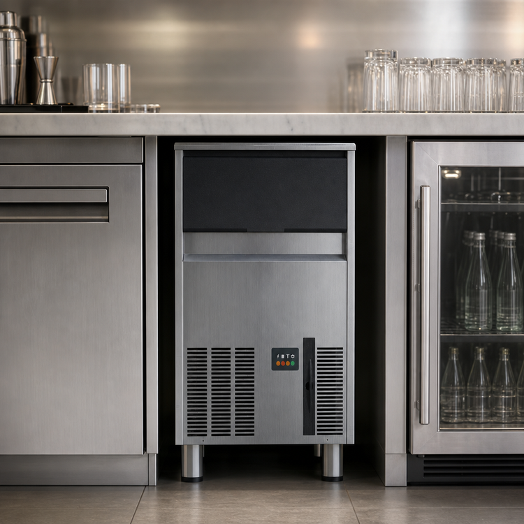 Product image #4 for Scotsman 18-Inch Stainless Steel Undercounter Gourmet Cube Ice Machine with 33 lb Bin