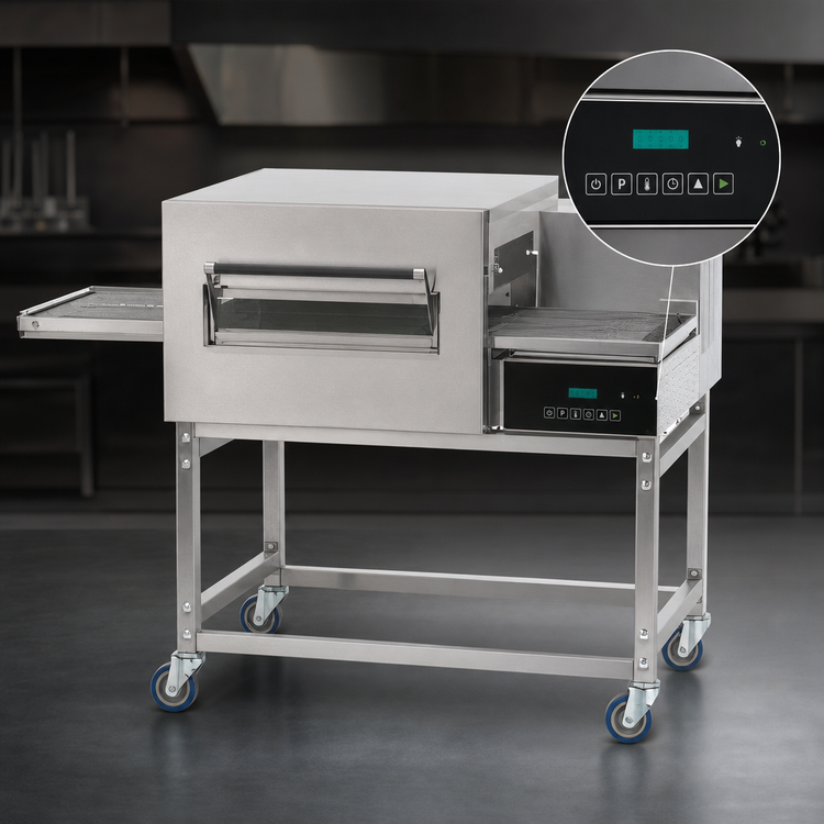 Product image #4 for Lincoln Impinger II 1100 Series Electric Single-Stack Conveyor Pizza Oven Package, 10 kW, easyTouch Controls