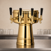 Thumbnail image #4 for Micro Matic Mushroom Draft Beer Tower with 4 Brass Faucets, Countertop, Air-Cooled, Polished Brass