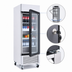 Thumbnail image #4 for Atosa 27-Inch One-Section Glass Door Merchandiser Refrigerator, 19.1 Cu. Ft., Bottom-Mount Self-Contained, Stainless Steel