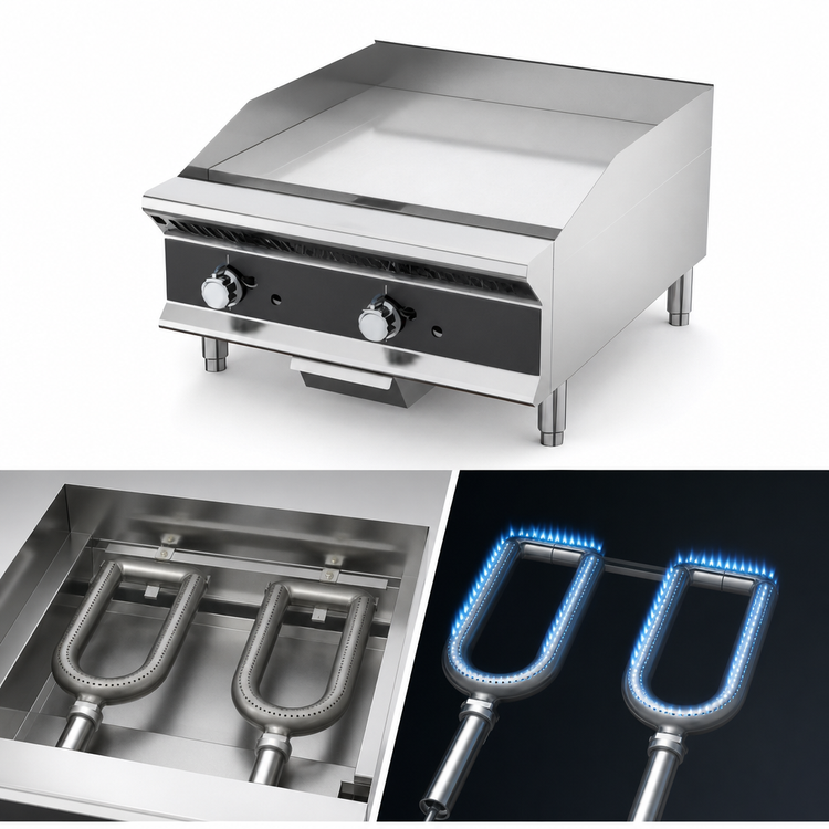 Product image #4 for Vollrath Medium-Duty 24-Inch Countertop Flat-Top Gas Griddle, Manual Controls