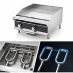 Thumbnail image #4 for Vollrath GGMDM-24 24-Inch Countertop Gas Griddle with Manual Controls, 56,000 BTU, 1-Inch Smooth Steel Plate