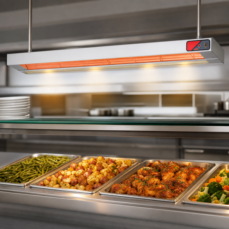 Product image #4 for Nemco 48-Inch Dual Lighted Infrared Strip Heater, 240V