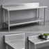 Thumbnail image #4 for Spec-Master Marine Series 84 In. x 36 In. Stainless Steel Work Table with 4-1/2 In. Backsplash and Adjustable Undershelf