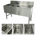 Thumbnail image #4 for Advance Tabco Prestige Supreme 3-Compartment Stainless Steel Underbar Sink Unit with Right Drainboard and Deck Mount Faucet, 48W x 25D x 36H