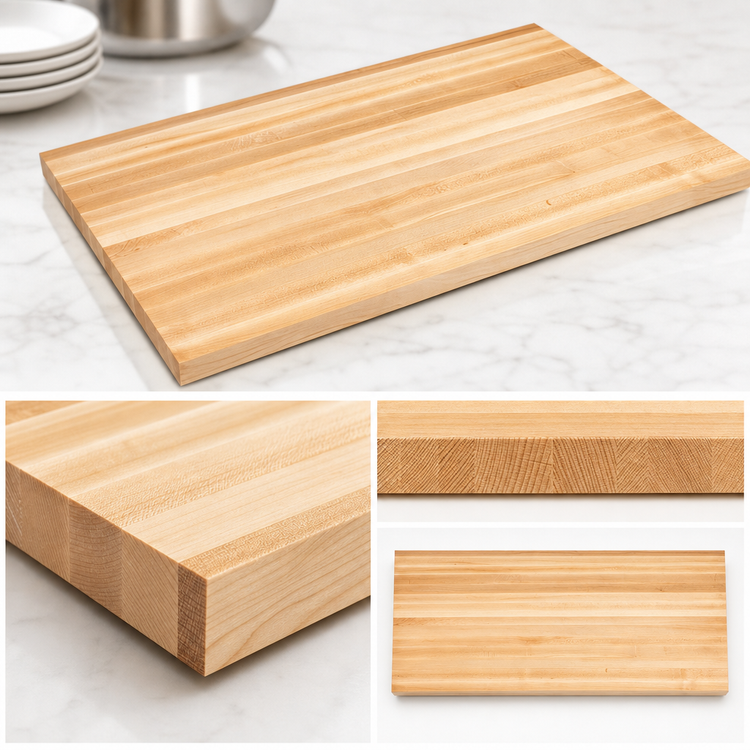 Product image #4 for Boos Block 72" x 27" x 1-1/2" Thick Edge Grain Northern Hard Rock Maple Kitchen Countertop, Oil Finish