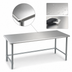 Thumbnail image #4 for Eagle Deluxe Series 108-Inch x 24-Inch Flat Top Stainless Steel Work Table with Galvanized Tubular Base