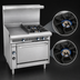 Thumbnail image #4 for Imperial Spec Series Heavy Duty 36-Inch Gas Range with 24-Inch Griddle, 2 Open Burners, and Standard Oven
