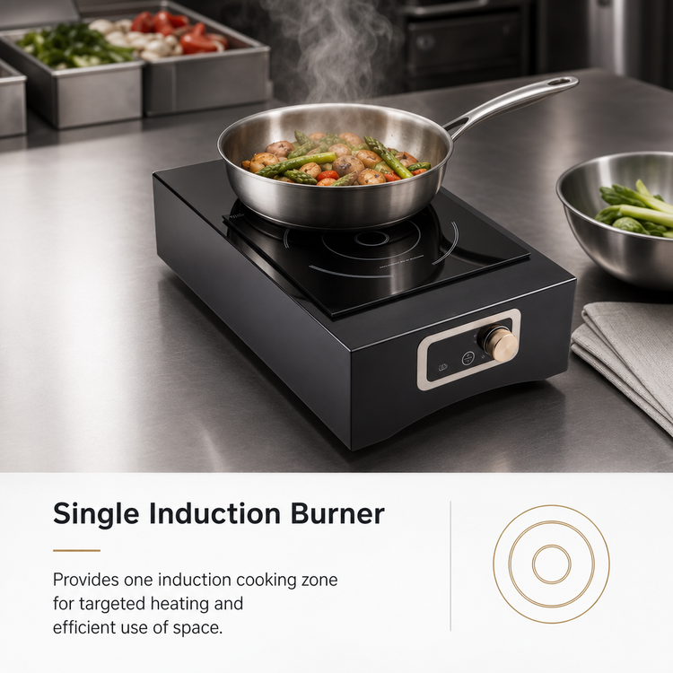 Product image #5 for TableCraft Modular Single-Burner Induction Station, Brushed Finish