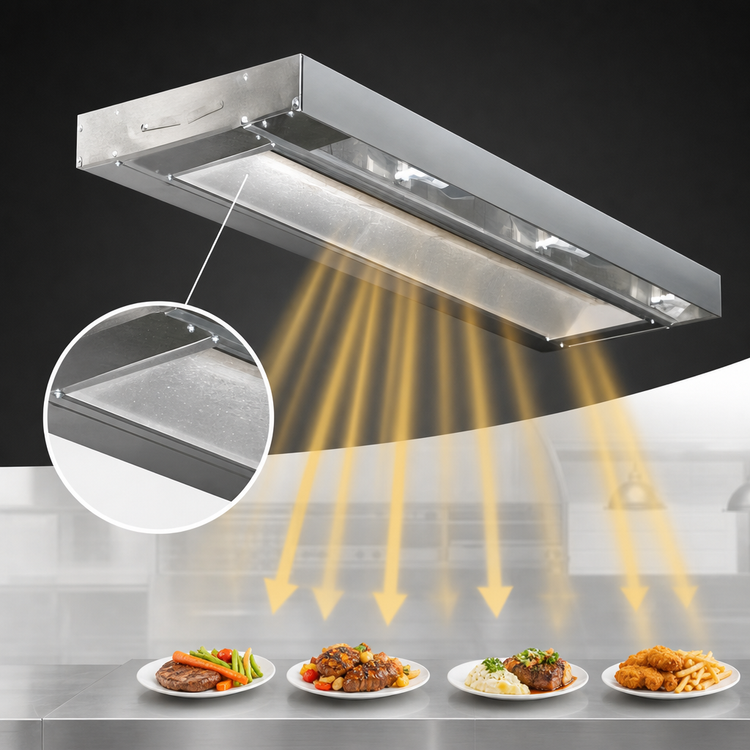 Product image #4 for RedHots 108-Inch Single Unlighted Strip Heat Lamp with Remote, 208V