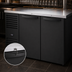 Thumbnail image #4 for True Premier Bar Two-Section 48-Inch Refrigerated Back Bar Cooler with Solid Hinged Locking Doors and Stainless Steel Top