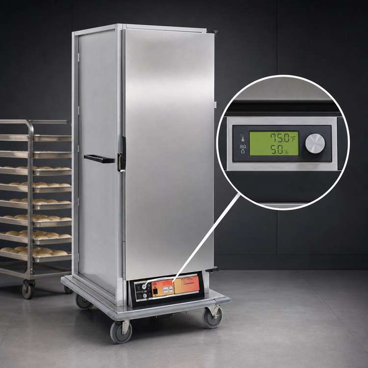Product image #4 for Panco Full-Size Non-Insulated Heated/Proofing Transport Cabinet, Narrow Width, 120V