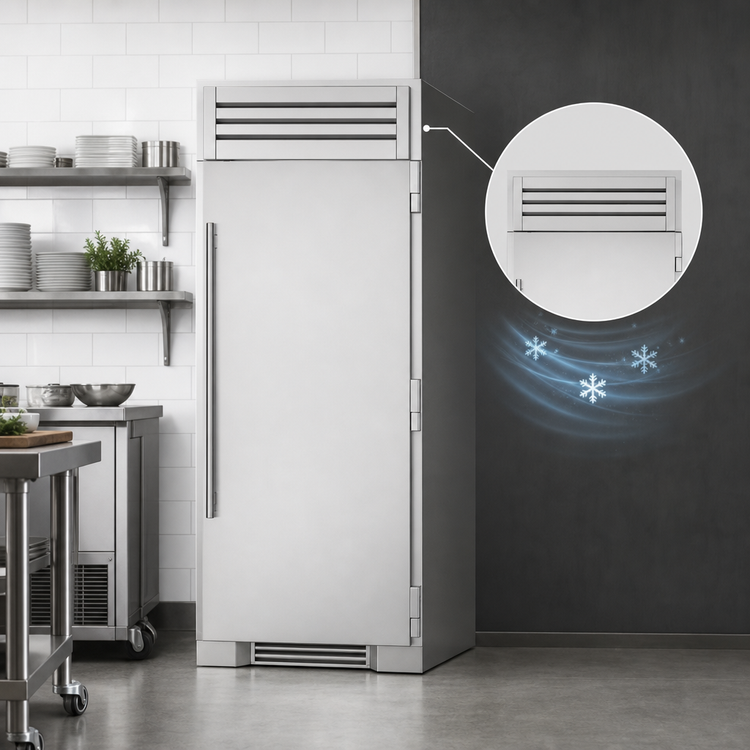 Product image #4 for True 36-Inch One-Section Upright Reach-In Refrigerator with Low-E Glass Door, Self-Contained Top-Mounted Refrigeration