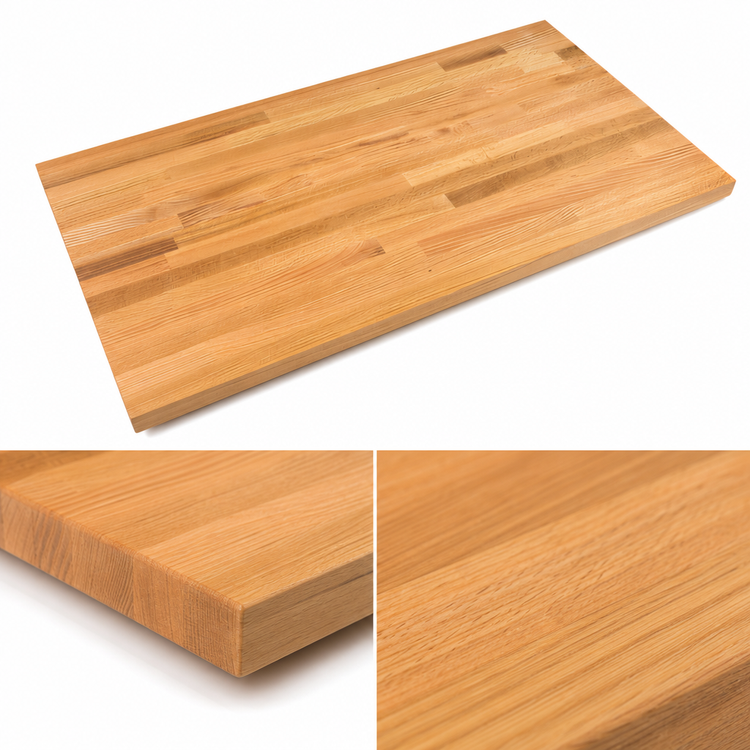 Product image #4 for Appalachian Red Oak Edge Grain Island Countertop, 132 x 30 x 1-1/2 Inch, Varnique Finish