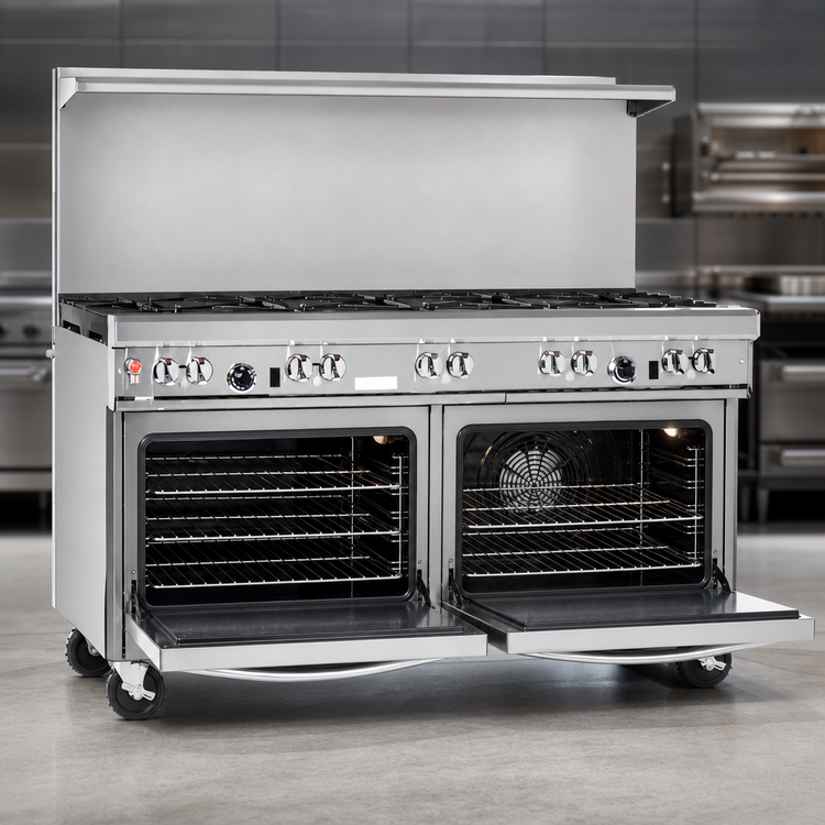 Product image #4 for Southbend Ultimate 60-Inch 9-Burner Gas Restaurant Range with Standard Oven and Convection Oven