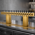 Thumbnail image #4 for Perlick 4006-16BTF2 Extra-High 16-Faucet Countertop Glycol-Cooled Bridge Tee Draft Beer Tower, Tarnish-Free Brass