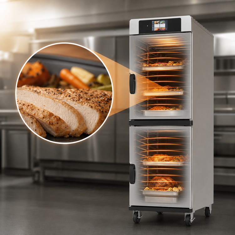 Product image #4 for Alto-Shaam Halo Heat Low-Temperature Electric Double-Chamber Cook & Hold Oven, 120 lb. Per Chamber, Stainless Steel