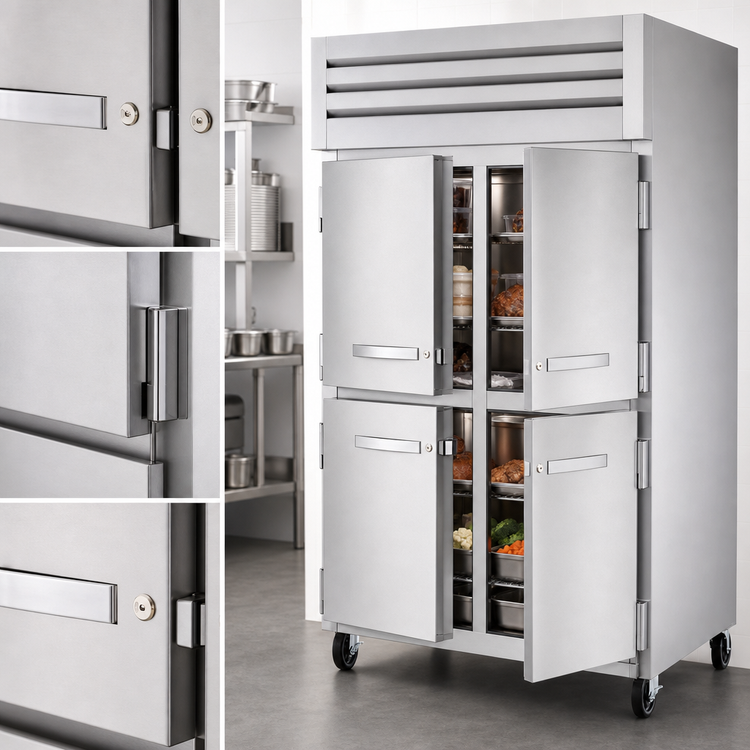 Product image #4 for True SPEC SERIES Two-Section Reach-In Heated Holding Cabinet with 4 Locking Half Doors